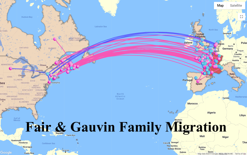 Fair & Gauvin Family Migration